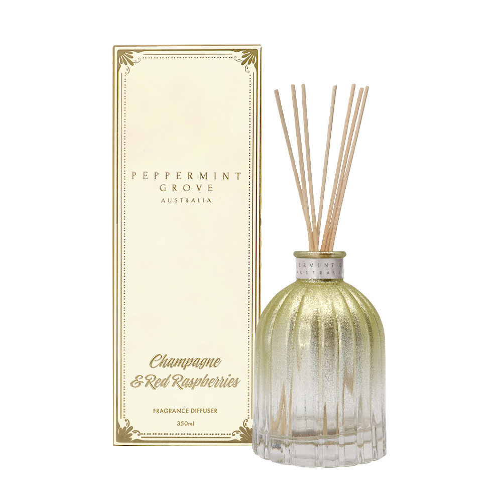 Champagne & Red Raspberries Fragrance Diffuser 350ml Peppermint Grove