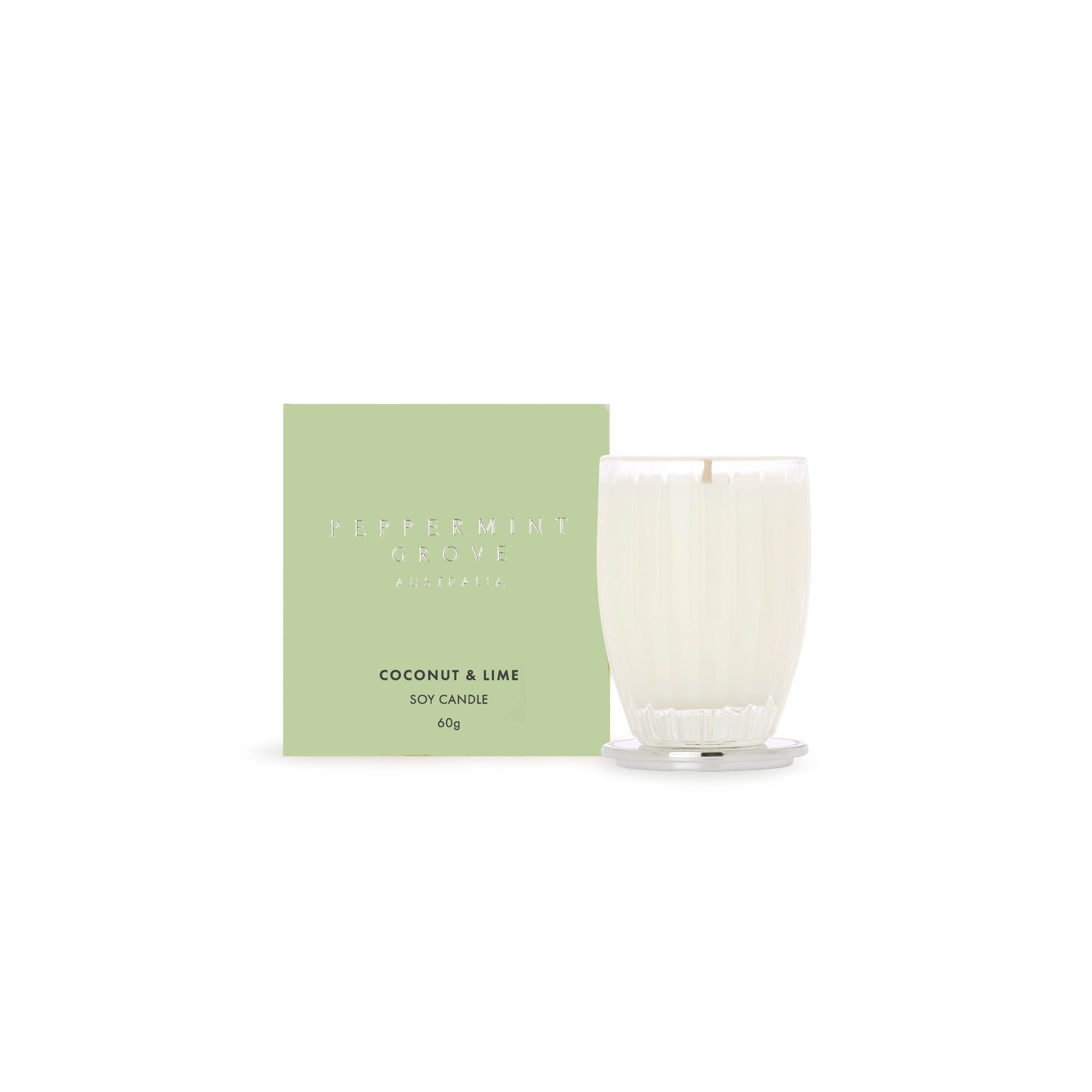 Coconut & Lime Soy Candle 60g Peppermint Grove