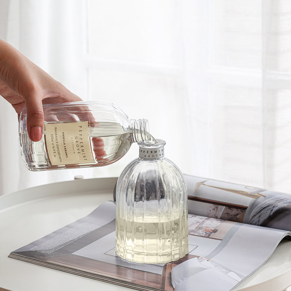 Vanilla Caramel Diffuser Refill 500ml Peppermint Grove