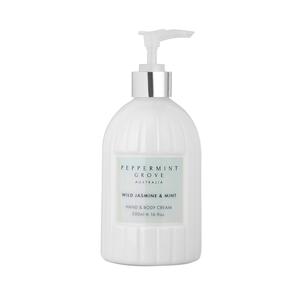 Wild Jasmine & Mint Hand & Body Cream 500ml Peppermint Grove