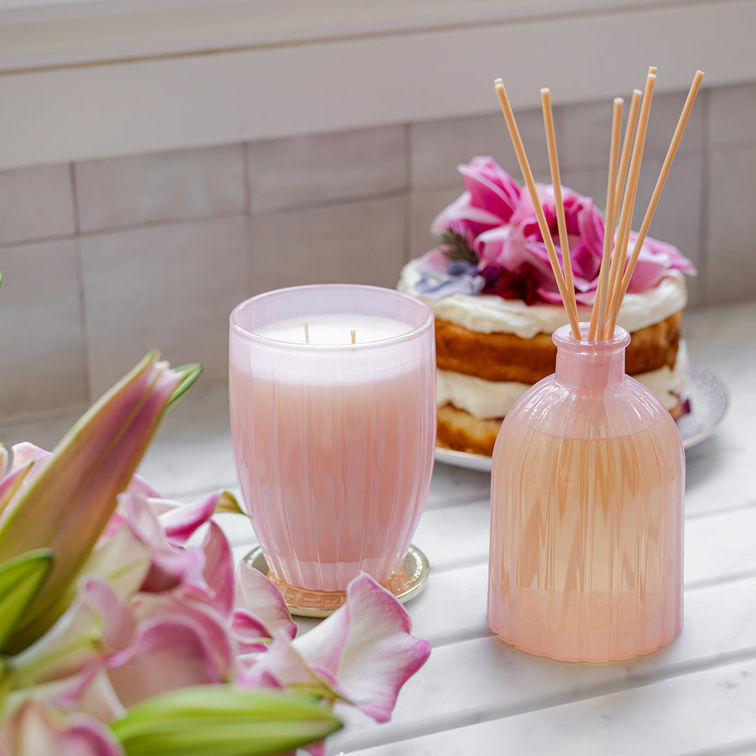 Pink Rose & Marshmallow Large Fragrance Diffuser | Peppermint Grove ...