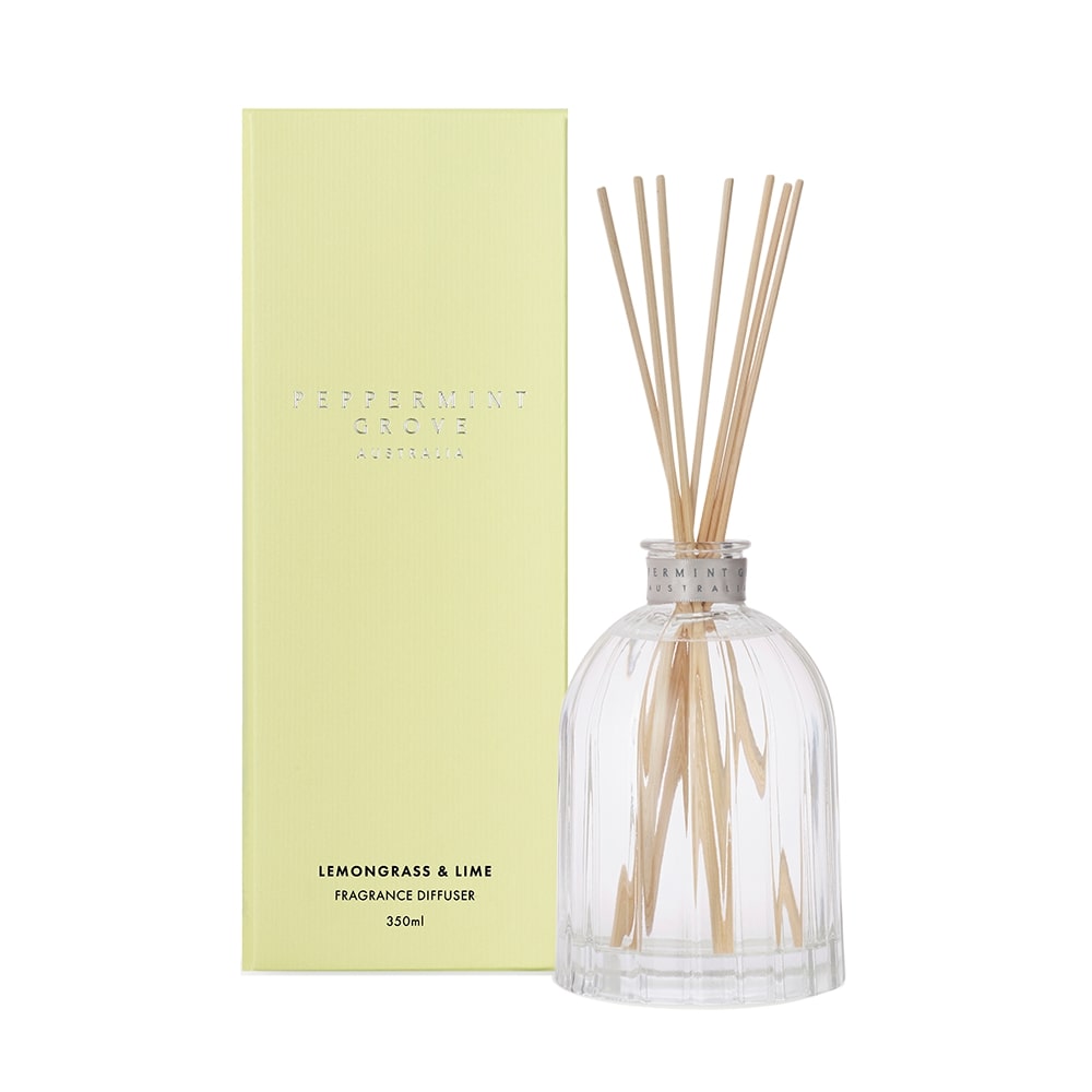 Lemongrass & Lime Fragrance Diffuser 350ml | Peppermint Grove